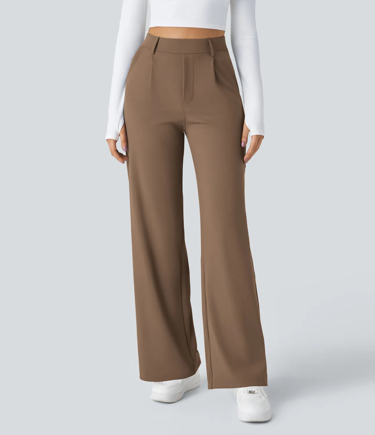 FlexFit | High-Waisted Pocket Work Pants