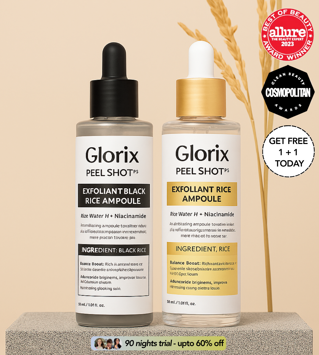 Dr. Glorix Peel Shot Glow Rice Line