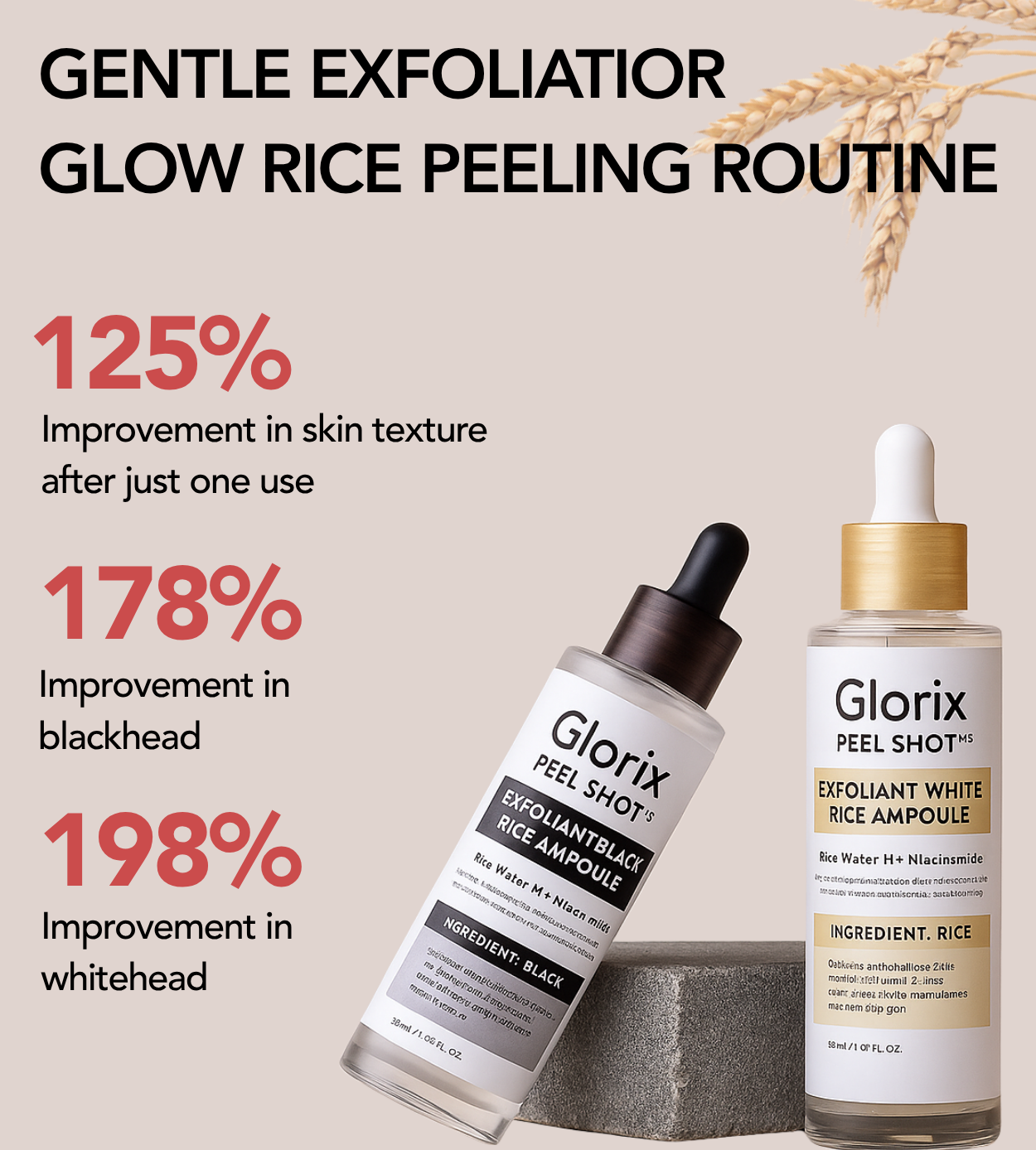Dr. Glorix Peel Shot Glow Rice Line