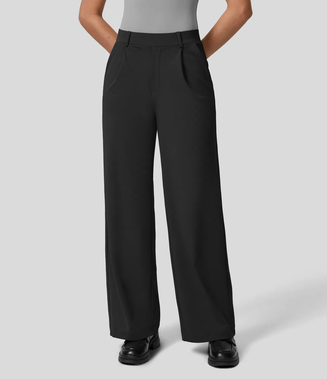FlexFit | High-Waisted Pocket Work Pants
