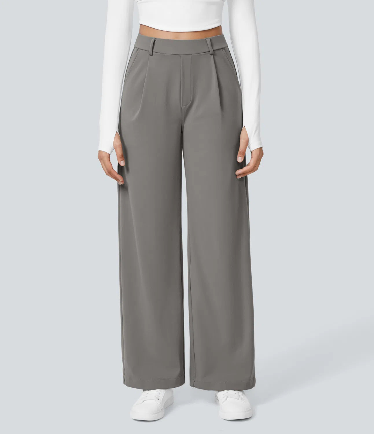 FlexFit | High-Waisted Pocket Work Pants