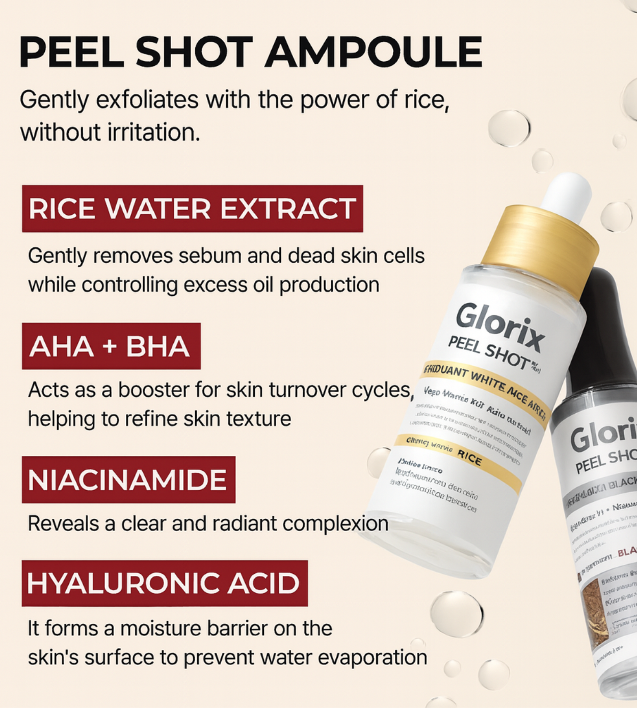 Dr. Glorix Peel Shot Glow Rice Line