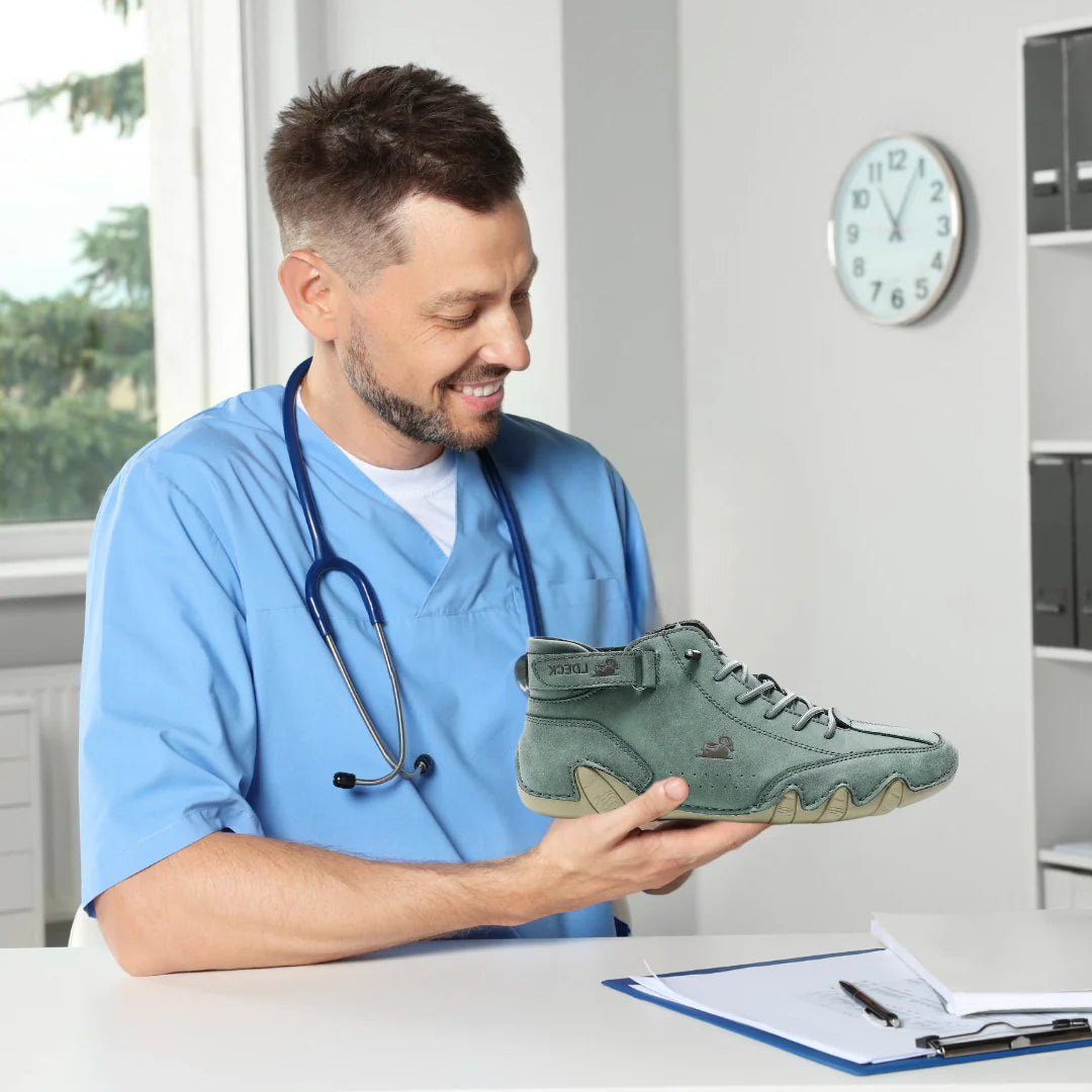 Comforth™ – Ergonomic, Non-Slip & Waterproof Leather Barefoot Shoes for Natural Pain Relief