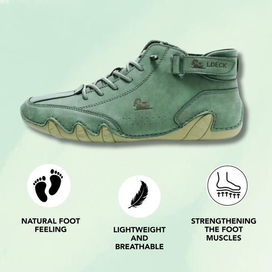 Comforth™ – Ergonomic, Non-Slip & Waterproof Leather Barefoot Shoes for Natural Pain Relief