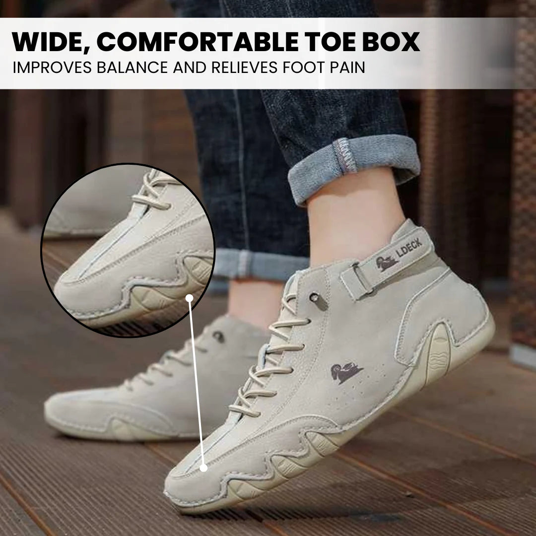 Comforth™ – Ergonomic, Non-Slip & Waterproof Leather Barefoot Shoes for Natural Pain Relief